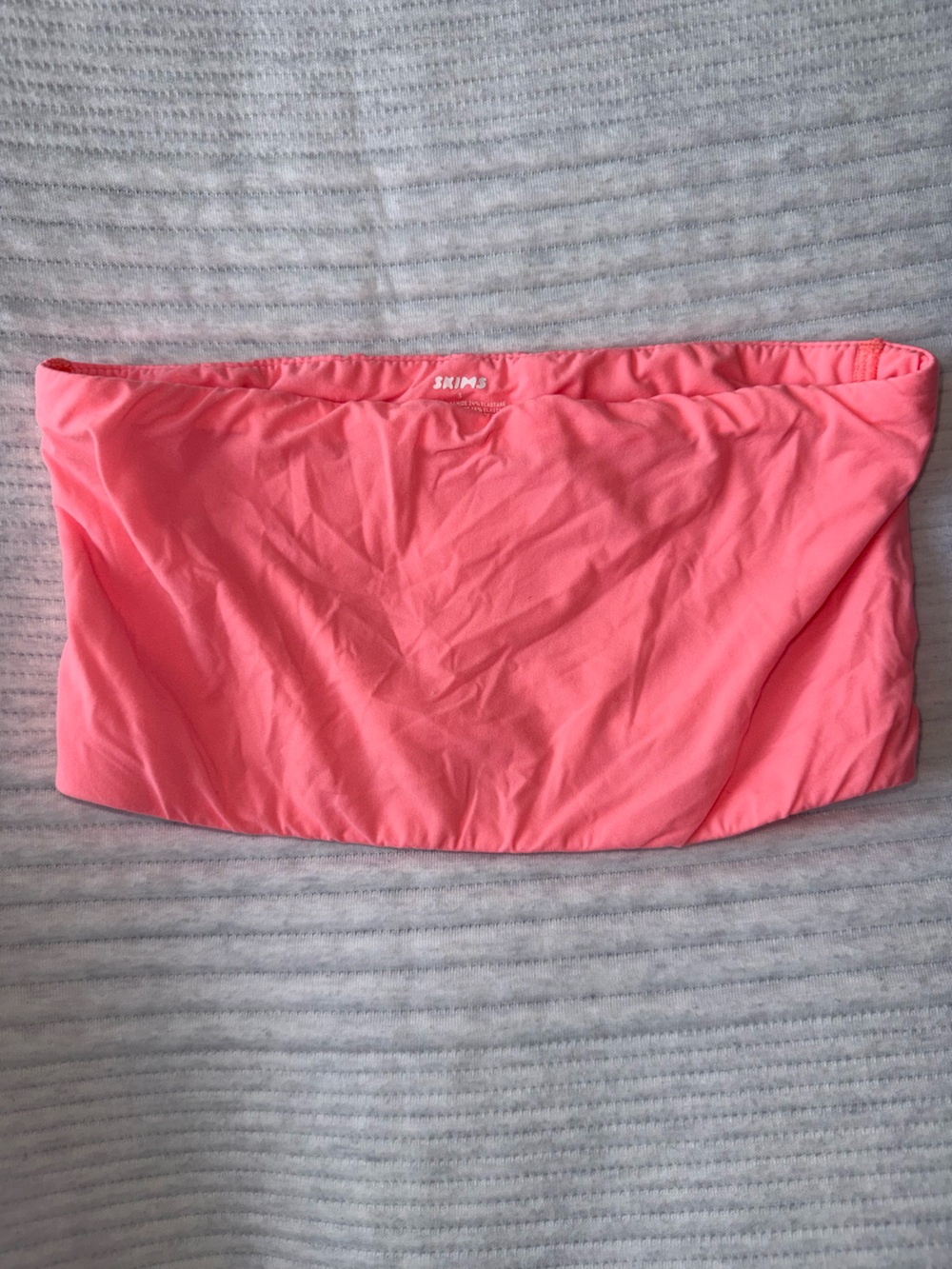 Skims Fits Everybody Pink Bandeau Bra (S)